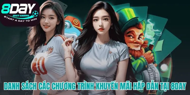 Tổng hợp các chương trình khuyến mãi nạp tiền và hoàn trả tại 8Day